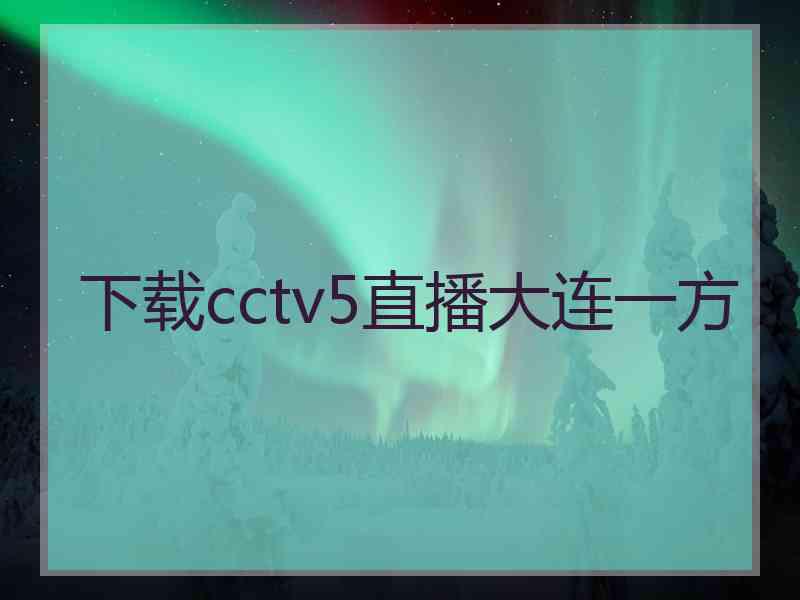 下载cctv5直播大连一方