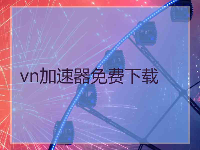 vn加速器免费下载