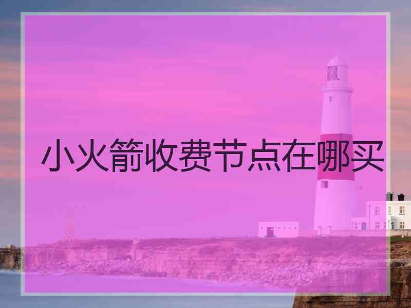 小火箭收费节点在哪买