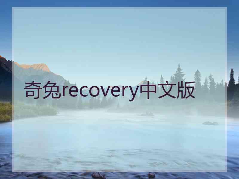 奇兔recovery中文版