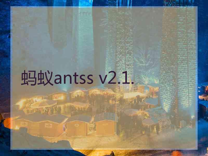 蚂蚁antss v2.1.