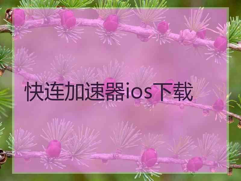 快连加速器ios下载