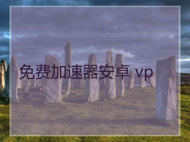 免费加速器安卓 vp