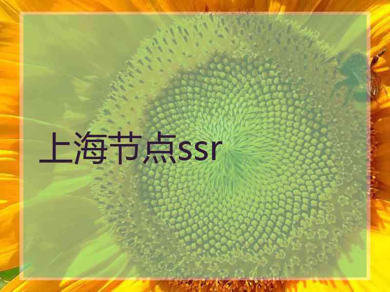 上海节点ssr