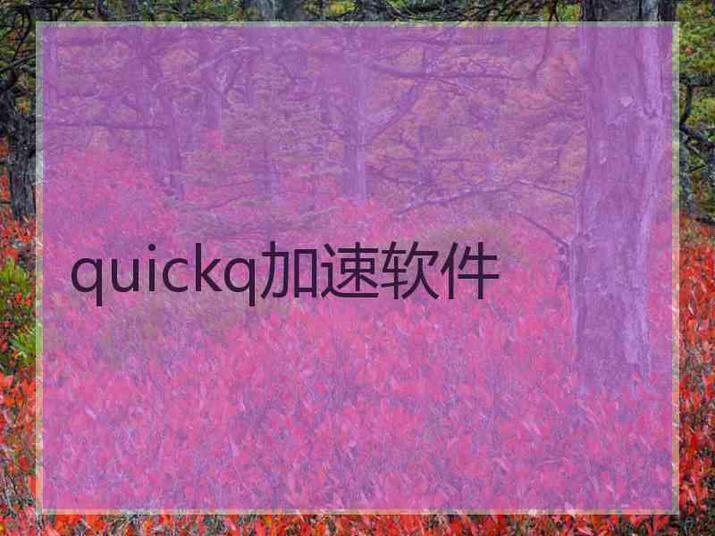 quickq加速软件