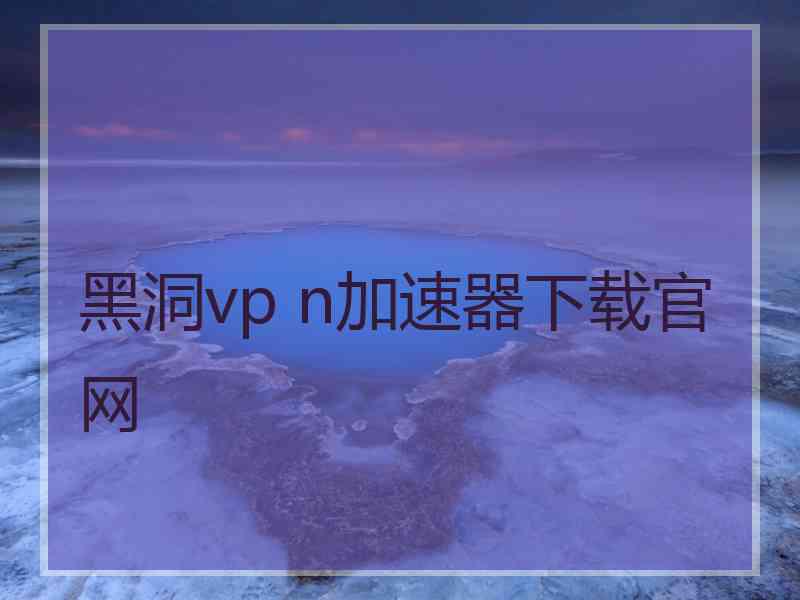 黑洞vp n加速器下载官网