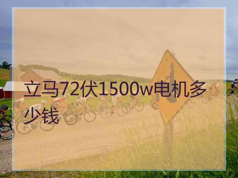 立马72伏1500w电机多少钱