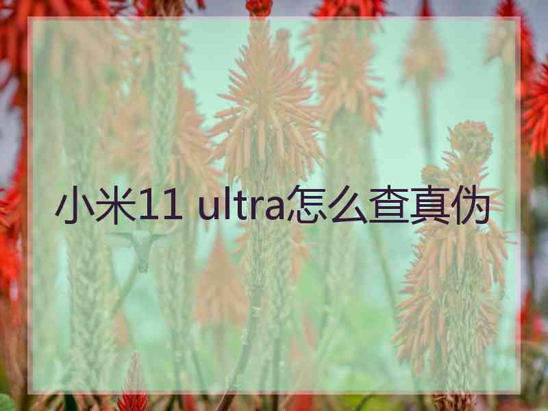 小米11 ultra怎么查真伪