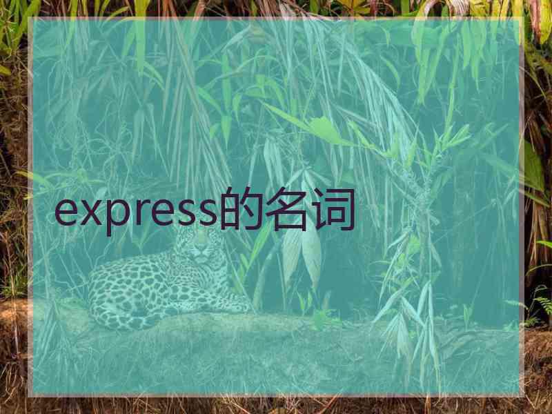 express的名词