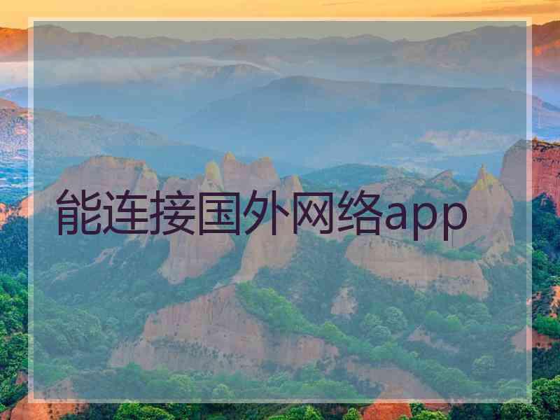 能连接国外网络app