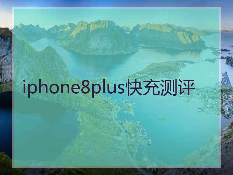 iphone8plus快充测评